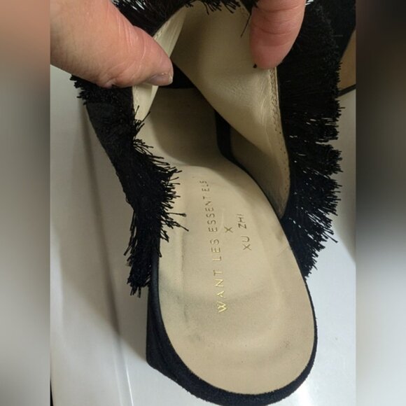 Want Les Essentiels x Xu Zhi Fringed Mules Size: EU 38 - Picture 4 of 12